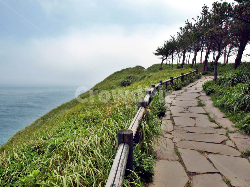 목책,송악산,올레10코스,서귀포시,제주,올레,도로,올레길,바다,자연,풍경,nature,landscape,flagstone,판석,outdoors,옥외
