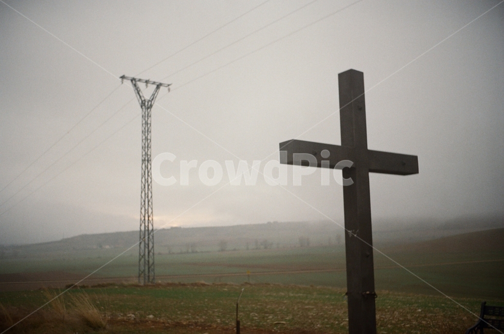 cross,십자가,symbol,상징,안개,종교,신앙,religion,belief,faith
