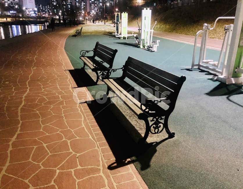 벤치,산책,밤,밤산책,놀이터,bench