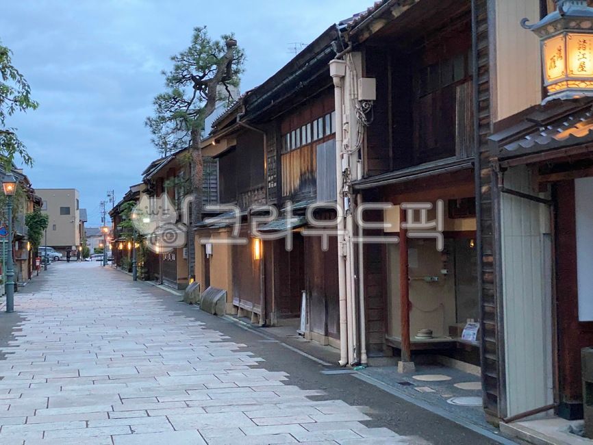 일본전통집,일본관광지,일본마을,인도,길거리