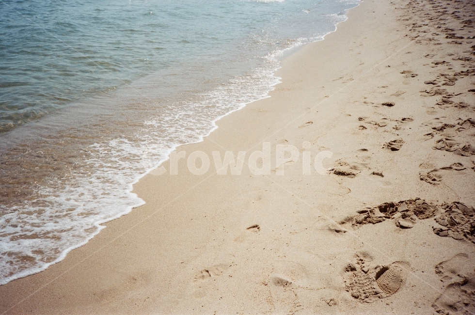 바다,발자국,파도,물결,모래,자연,풍경,nature,landscape,해변,바다,beach,sea