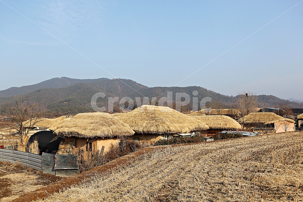 하회마을,초가집,초가,집,전통집,민속집,건물,자연,풍경,겨울,시골,마을,풍경,landscape,country,rural,town