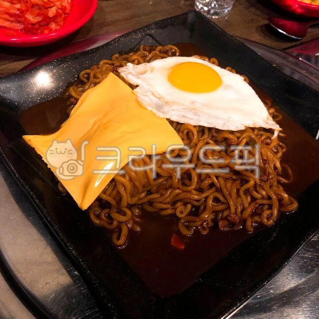 짜치계,안주,짜파게티,계란후라이,치즈,짜계치,술안주