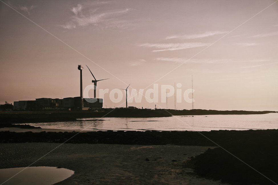 배경,배경화면,노을,해변,제주,제주도,발전소,제주도,jeju,jeju island,산업,industry,industrial,에너지산업,energy industry,motor,모터,engine,엔진,machine,기계