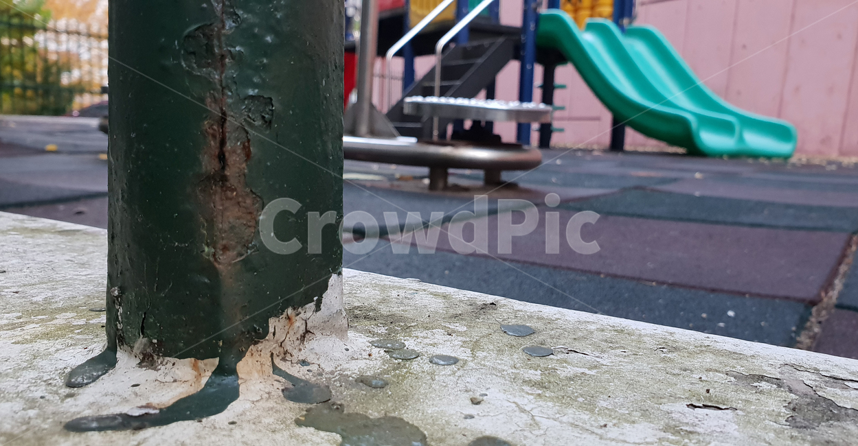 녹슨,철재,놀이터,기둥,페인트,갈라진,놀이공원,놀이동산,놀이터,amusement park,playground