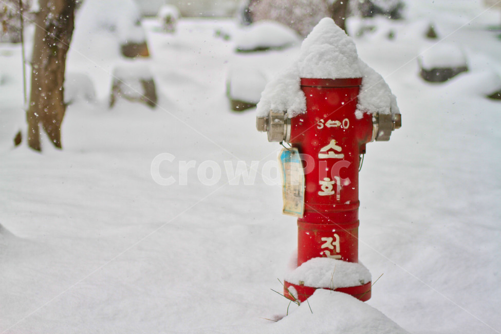 Snow piled up on a fire hydrant,fireplug,winter,Accumulated snow,snowing