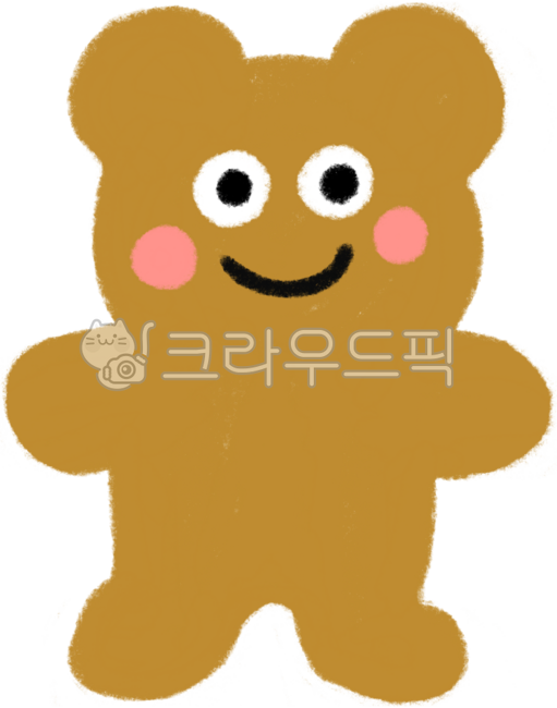 곰,귀여운,미소,주황,캐릭터,의인화곰,스마일곰,동물,인형,행복한곰,의인화캐릭터