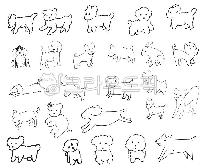 강아지,개,귀여운,반려동물,애견,애완견,엎드리다,앉다,뛰다,drawing,그림,art,동물,포유류,mammal,낙서,미술