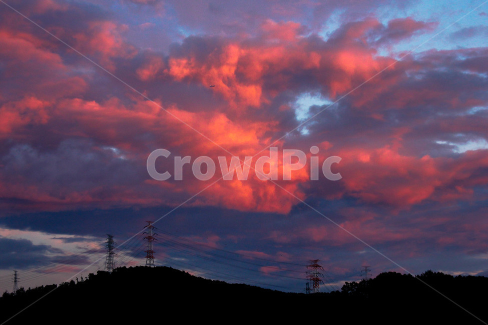 구름,붉은빛,송전탑,자연,한국자연풍경,nature,landscape,koreanaturelandscape,한국자연경관,cloud,자연,풍경,nature,landscape,outdoors,옥외,weather,날씨,sky,하늘