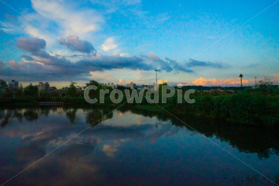 석양,해넘이,일몰,하늘,구름,나무,석양빛,노을,빛,자연,풍경,nature,landscape,outdoors,옥외,water,물,weather,날씨