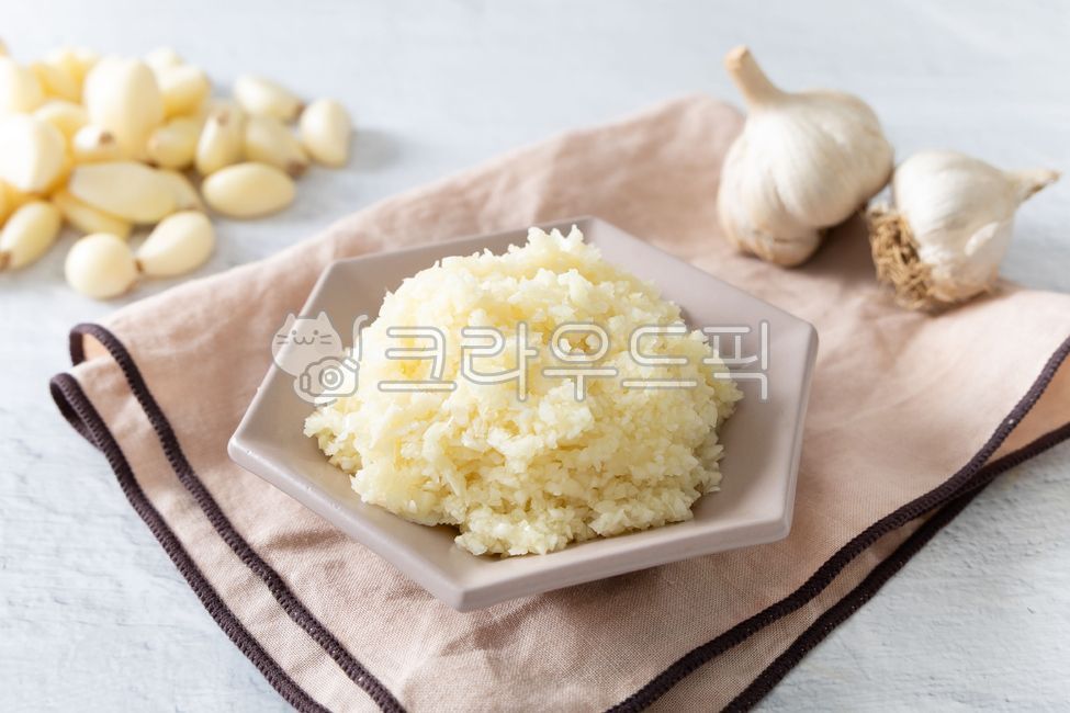 다진마늘, 마늘, 간마늘, 생마늘, 양념, 사진,이미지,일러스트,캘리그라피 - 돌프…
