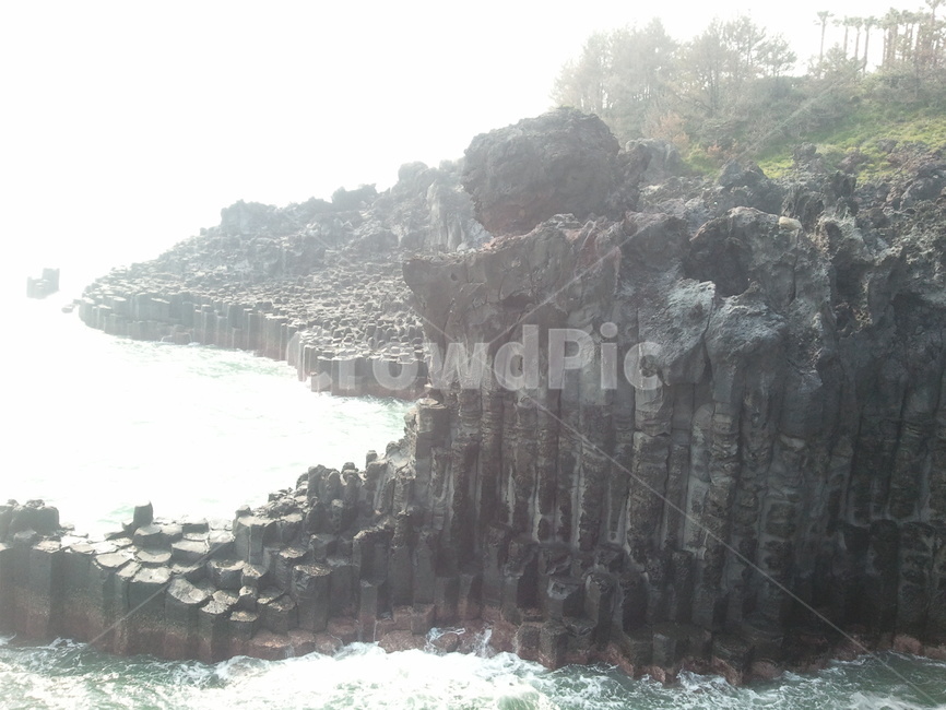 제주도,주상절리,풍경,절벽,자연,자연,풍경,nature,landscape,cliff,낭떠러지,outdoors,옥외,art,미술,painting,그림