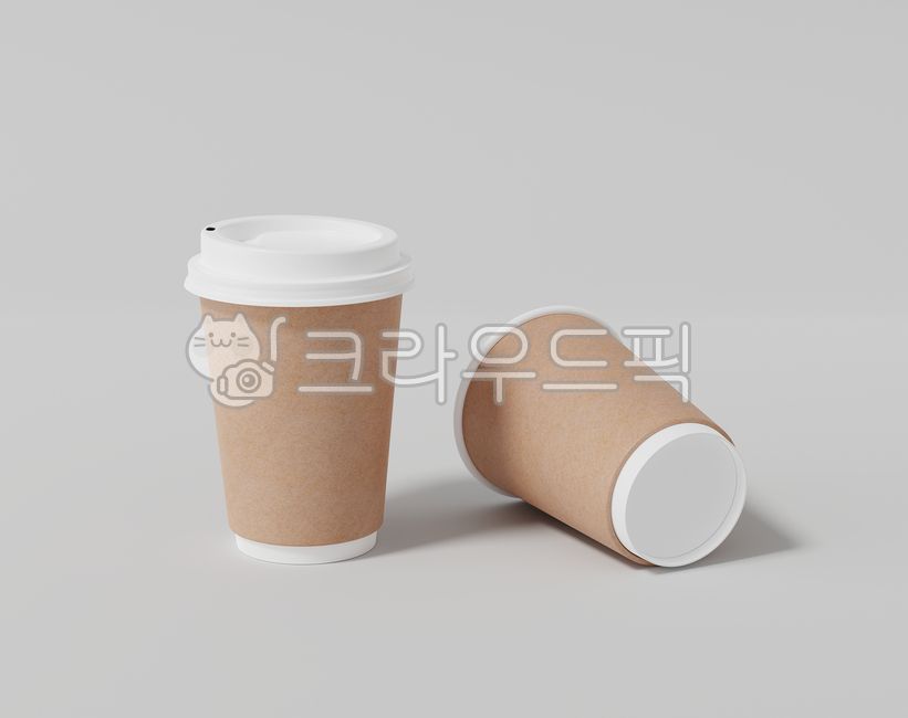 종이컵, 컵, 이중컵, 컵뚜껑, 일회용, 사진,이미지,일러스트,캘리그라피 - 걱정이녕작가