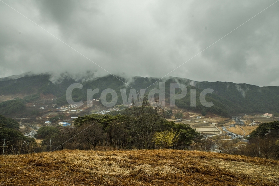 시골,산,지리산,비오늘날,흐림,구름,매동마을,자연,풍경,nature,landscape,시골,마을,country,rural,town,outdoors,옥외