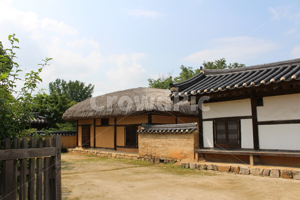 안동하회마을,한국,전통,기와집,초가집,풍경,outdoors,옥외,architecture