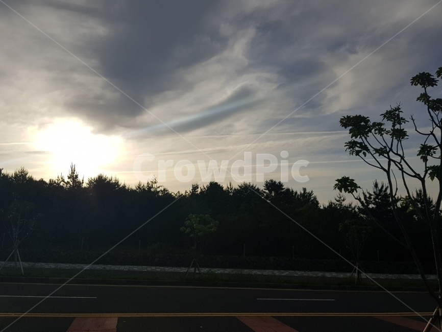 자연,일출,동트기전,구름,힐링