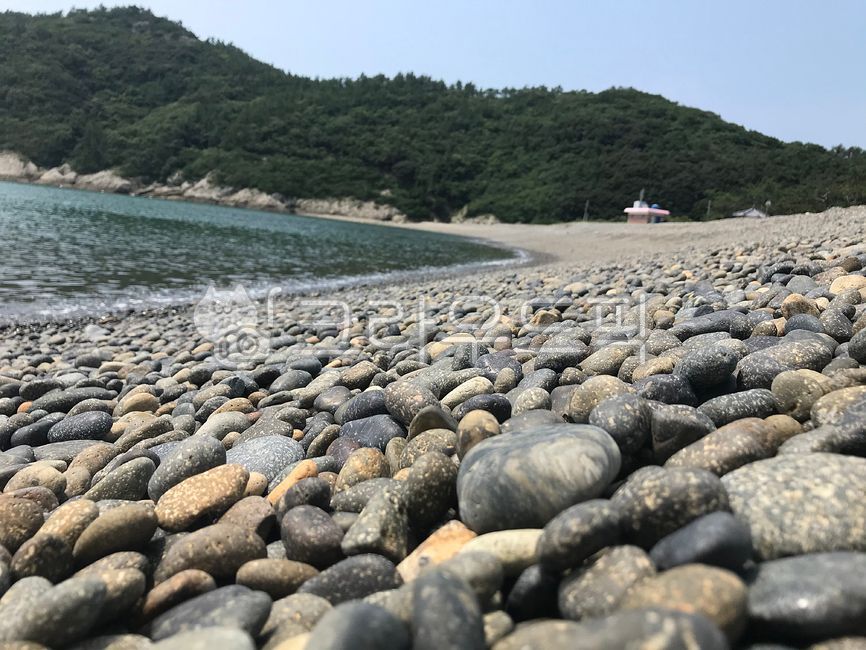 섬,몽돌해수욕장,몽돌,바다,미라,소안도