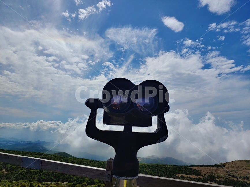 하늘,정상,망원경,전망대,한라산,구름,등산,등산로,산,mountain,sky,clouds,telescope