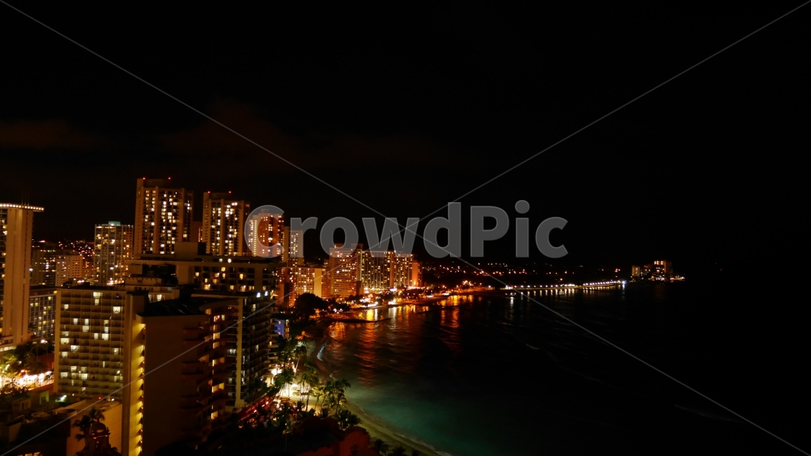 풍경,야경,도시,바다,하와이,야경,밤,풍경,nightscape,night,landscape,도시,city,해외,외국,세계,foreign,oversea,world,세계도시풍경,해외도시풍경,외국도시풍경,world cityscape