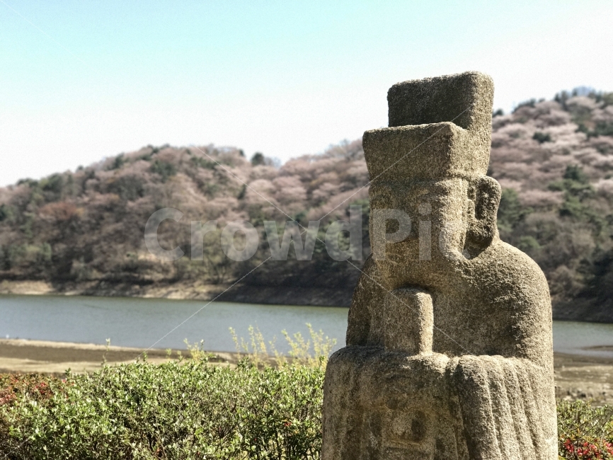 풍경,봄,야외,자연,강,강변,유적,산,조각상,동상,석상,조형물,statue,bronze statue,stone statue,한국전통,한국문화,korean traditional,korean culture