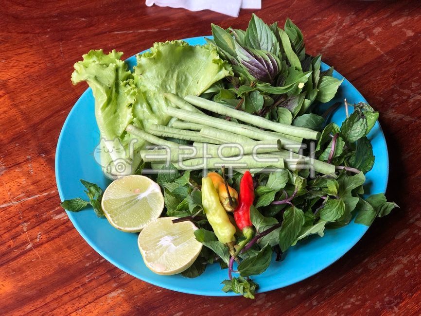 야채,채소,채식,상추,레몬,태국음식,쌀국수,풀,plant,식물