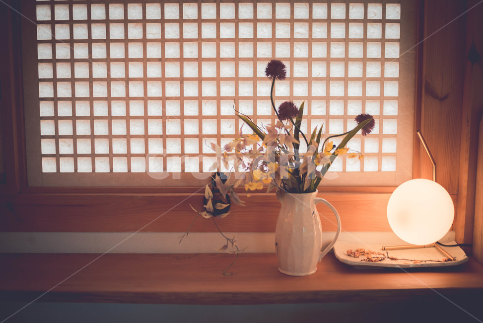 창호지,식물,화병,조명,plant,인테리어,실내디자인,interior design