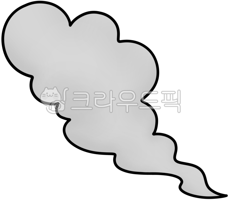 연기, 연기일러스트, 공장연기, 매연, 담배연기, 사진,이미지,일러스트,캘리그라피 - 정재니작가
