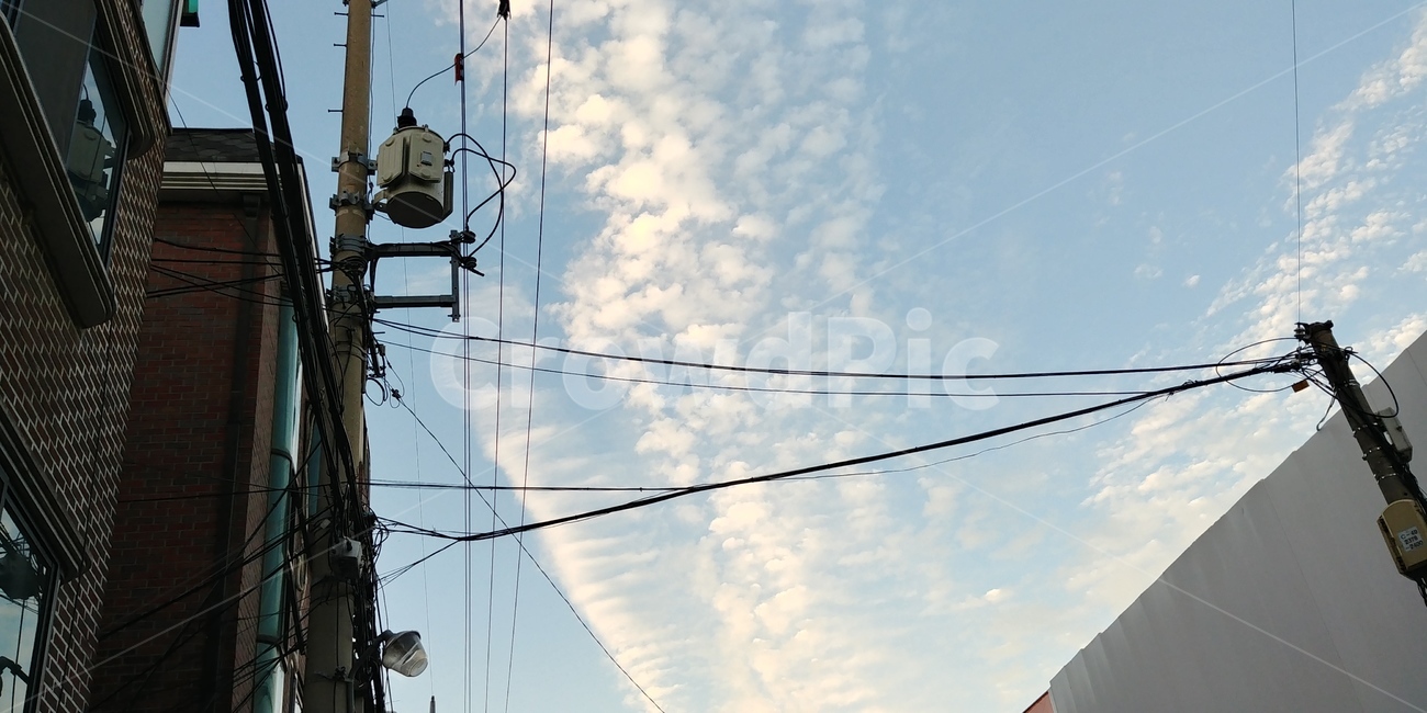 하늘,오후,전봇대,sky,구름