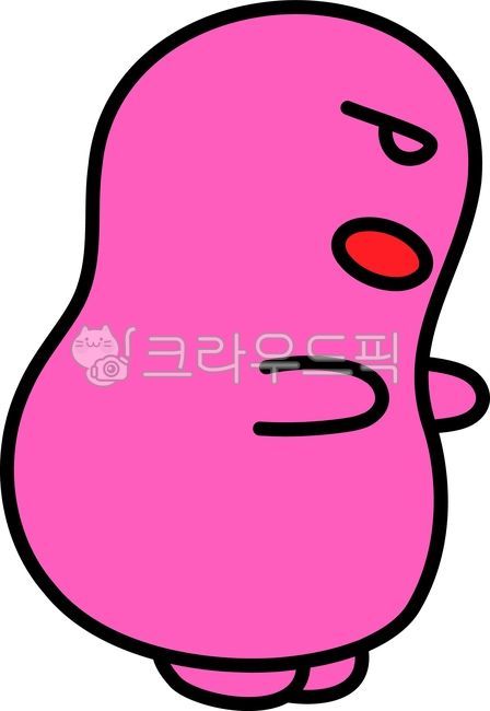 캐릭터,분홍색,표정,동작,귀여움