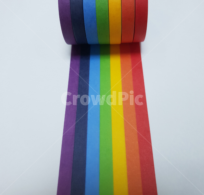 마스킹테이프,무지개색,색감,색상,문구류,빨강,주황,노랑,초록,파랑,남색,보라,red,orange,yellow,green,blue,indigo,purple,color