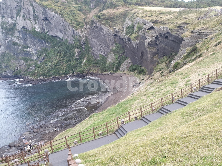 제주도,산책길,성산,일출봉,경치,조망