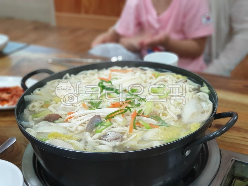 칼국수, 전골, 칼국수전골, 냄비, 전골냄비, 사진,이미지,일러스트,캘리그라피 - 제노니아작가
