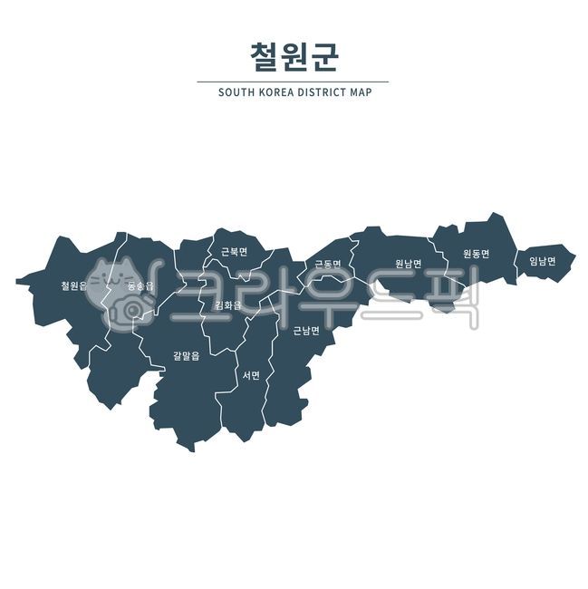 Cheorwon,Cheorwon map,Cheorwon-gun,Cheorwon-gun map,map,map illustration,region,Republic of Korea,administrative district,map,illustration,administrative map,city,province,county,dong,jurisdiction,administration