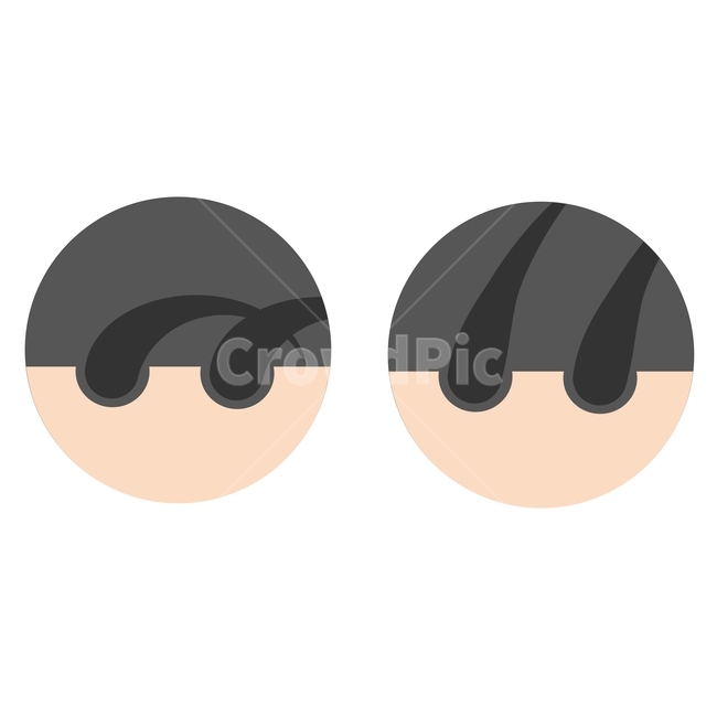 일러스트,모발,힘없는모발,건강한모발,모발상태,hair,그래픽,일러스트레이션,graphic,illustration