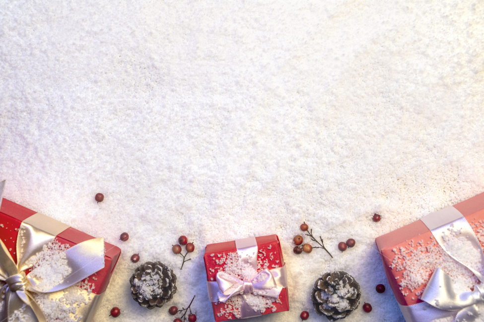 snow,gift box,pine cone,winter,christmas,event,frame