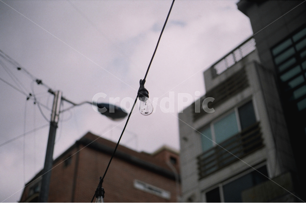 흐린날,비오는날,비온뒤,전구,필름카메라,사물,물건,오브젝트,thing,object,matter