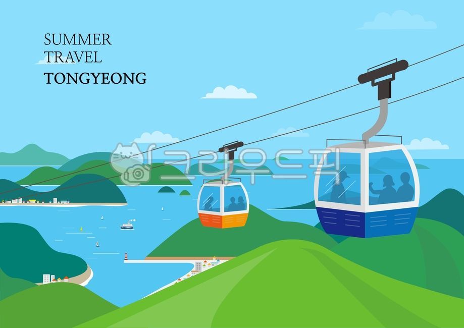 cablecar,케이블카,transportation,교통,차량,경상남도,통영,통영케이블카,여름,여행,한려해상국립공원,산,집,건물,주택,선착장,유람선,배,요트,파도,물결,등대,사람,관광객,휴가,여름휴가,vehicle,바다,하늘,구름,일러스트,일러스트레이션,백터,ai
