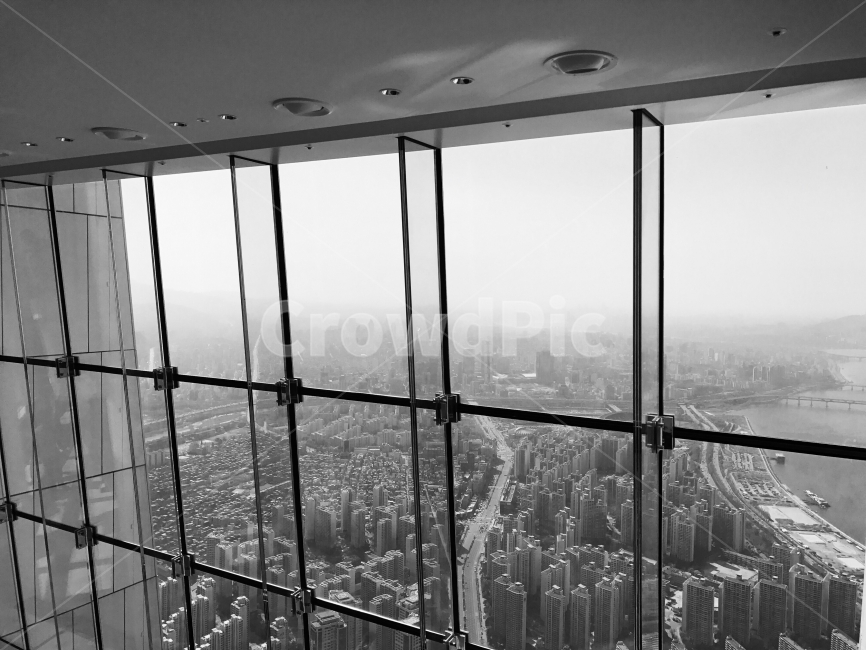 흑백,전망대,서울,한강,아파트,도시,풍경,city,landscape,한국도시풍경,한국도시경관,korea cityscape,흑백,모노톤,monochrome,black and white,architecture,건축물,building,건물