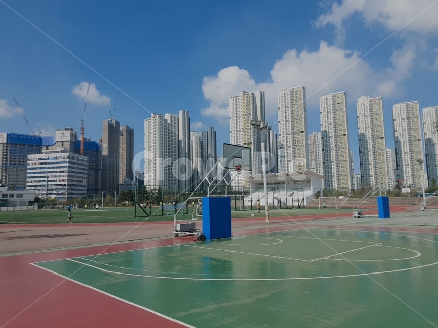 ppt,농구,메인,하늘,코트,한적한,여유,구름