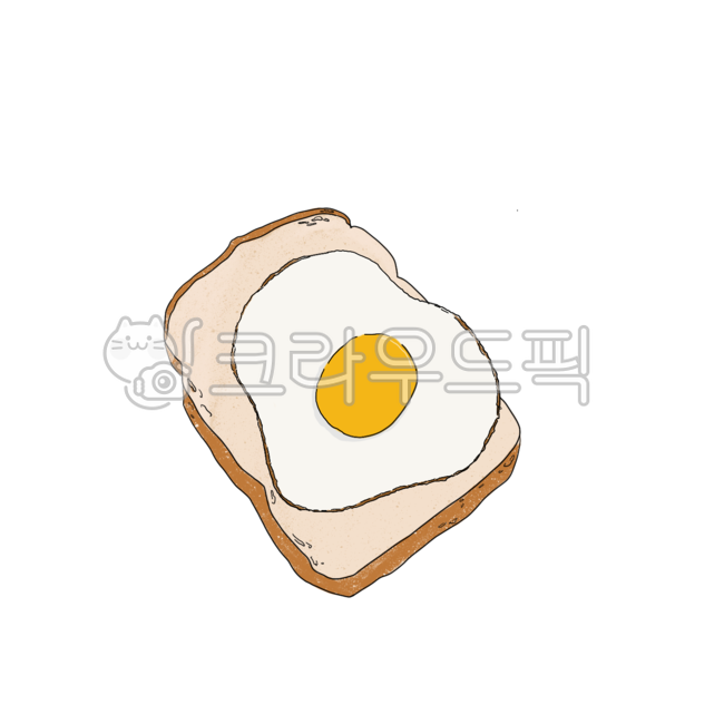 illustration picture,toast,bread,Fried egg
