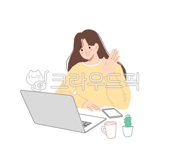 사람,인물,png,직장인,회사원,대학생,재택근무,인사,인강,강의,노트북,여자,업무,직장