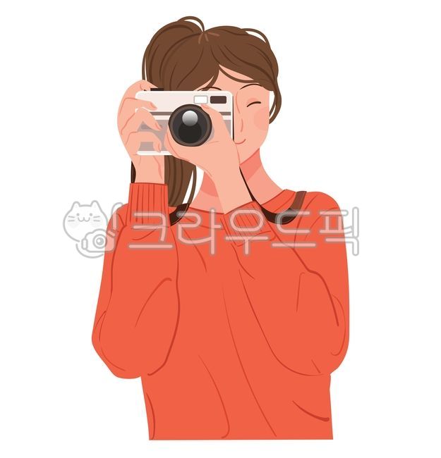 카메라, 촬영, 사진촬영, 포즈, 사진찍는, 사진,이미지,일러스트,캘리그라피 - woocat작가