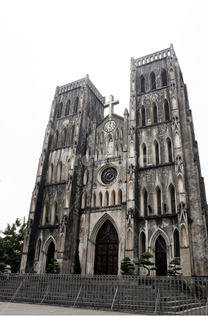 church,Cathedral,hanoi,Hanoi Cathedral,vietnam,Hanoi,building,religion,cathedral,architecture