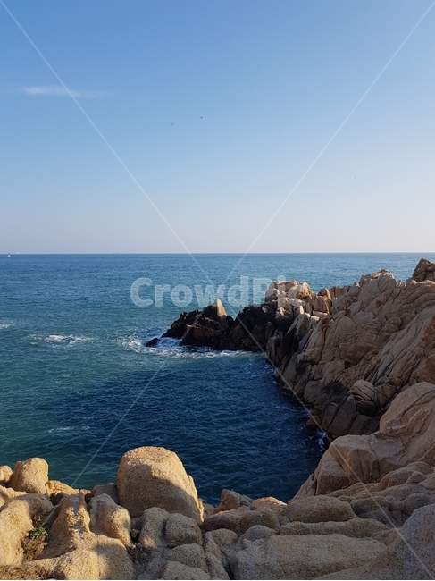 울산,곶,대왕암,바다,자연,경치,풍경,동해,바위,하늘,동해바다,sea,명소