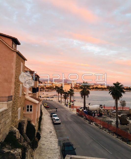 크로아티아,스플리트,일몰,구시가지,미르얀언덕,스플리트명소,split,croatia,아드리아해,sunset