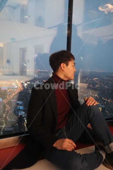 토론토,캐나다,스냅샷,풍경,빌딩,씨엔타워,cntower,사진,배경,야경,남성,남자,man,male