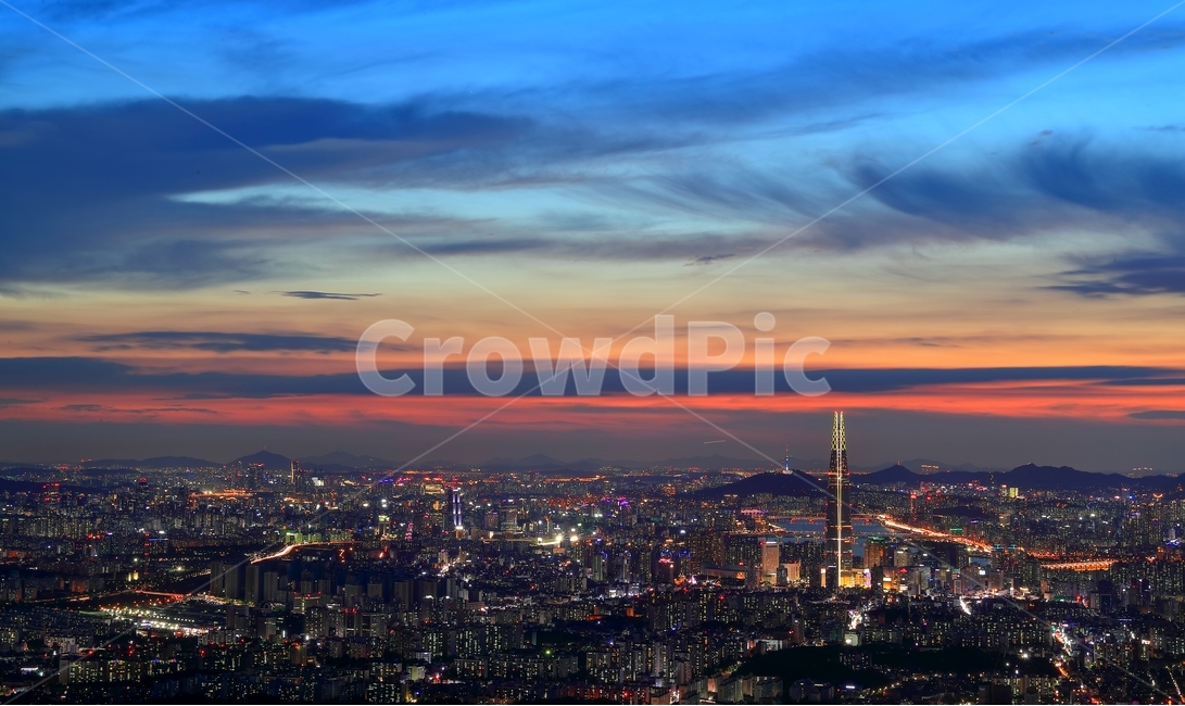 남한산성,롯데월드,야경,일몰,하늘,야경,밤,풍경,nightscape,night,landscape,도시,city,한국도시풍경,한국도시경관,korea cityscape,경치,nature,자연,outdoors,옥외,scenery,aerial view,조감도