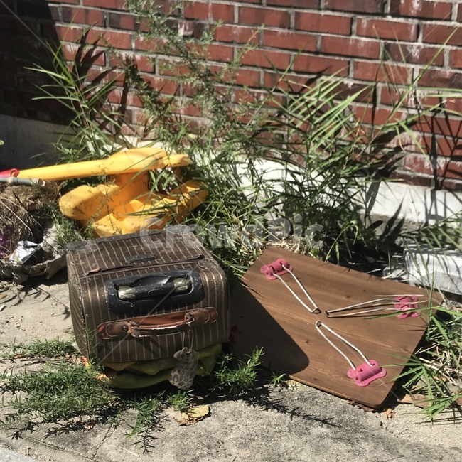 캐리어,쓰레기,테이블,가든,garden