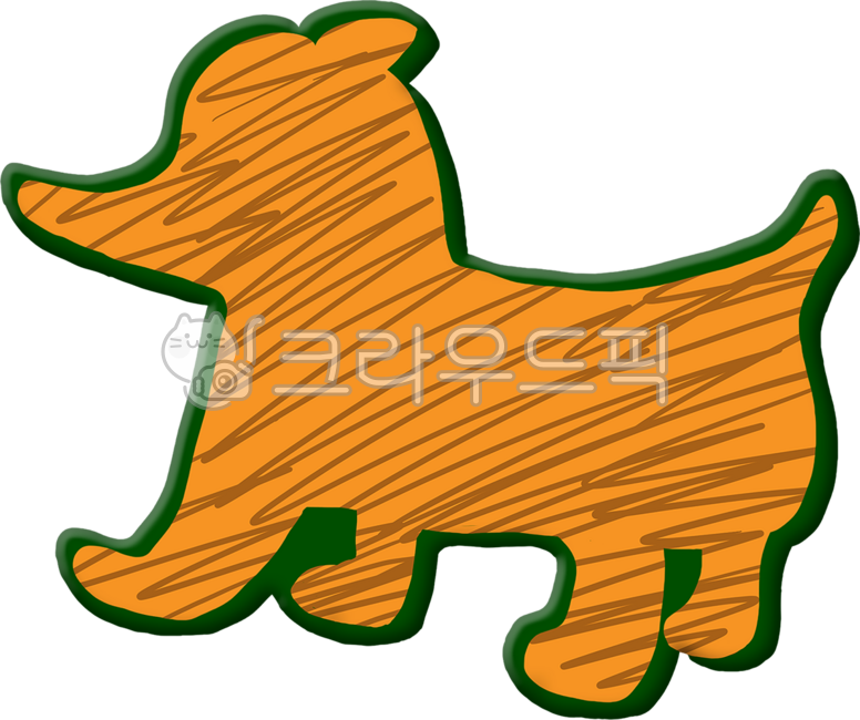 Hand drawing,sticker,retro,sauce,deco,puppy,dog,sign pen