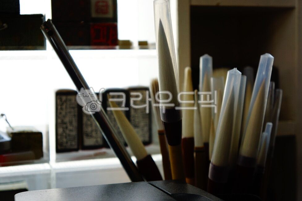 붓,서예,문방사우,붓통,필기구